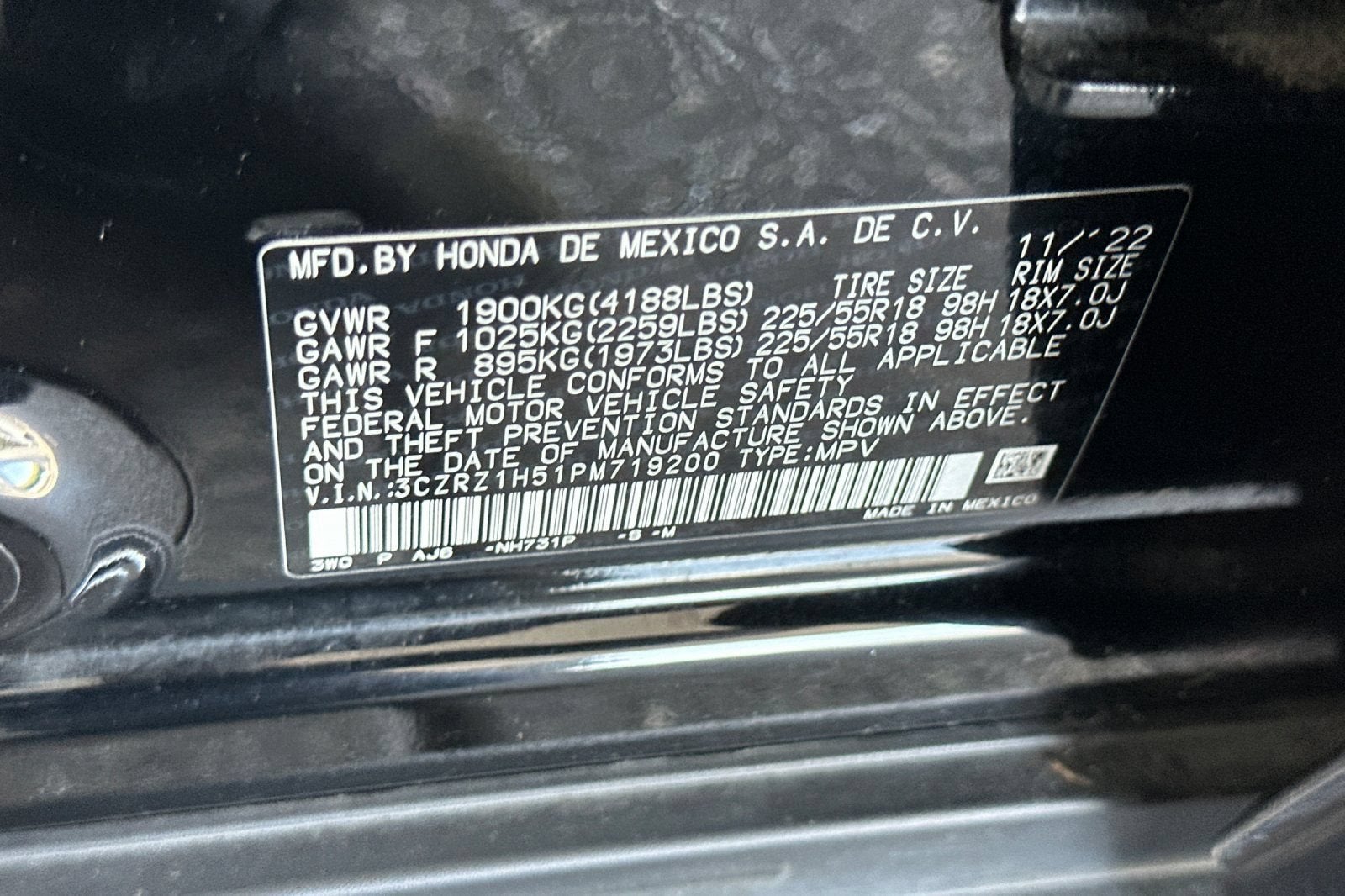 2023 Honda HR-V 2WD Sport
