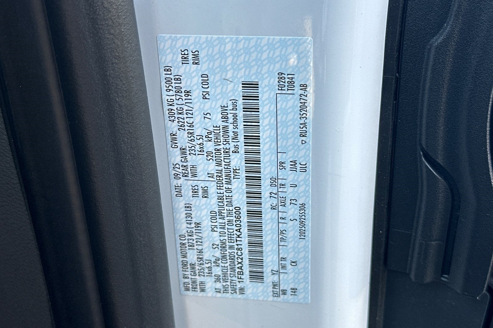 2026 Ford Transit-350 XL