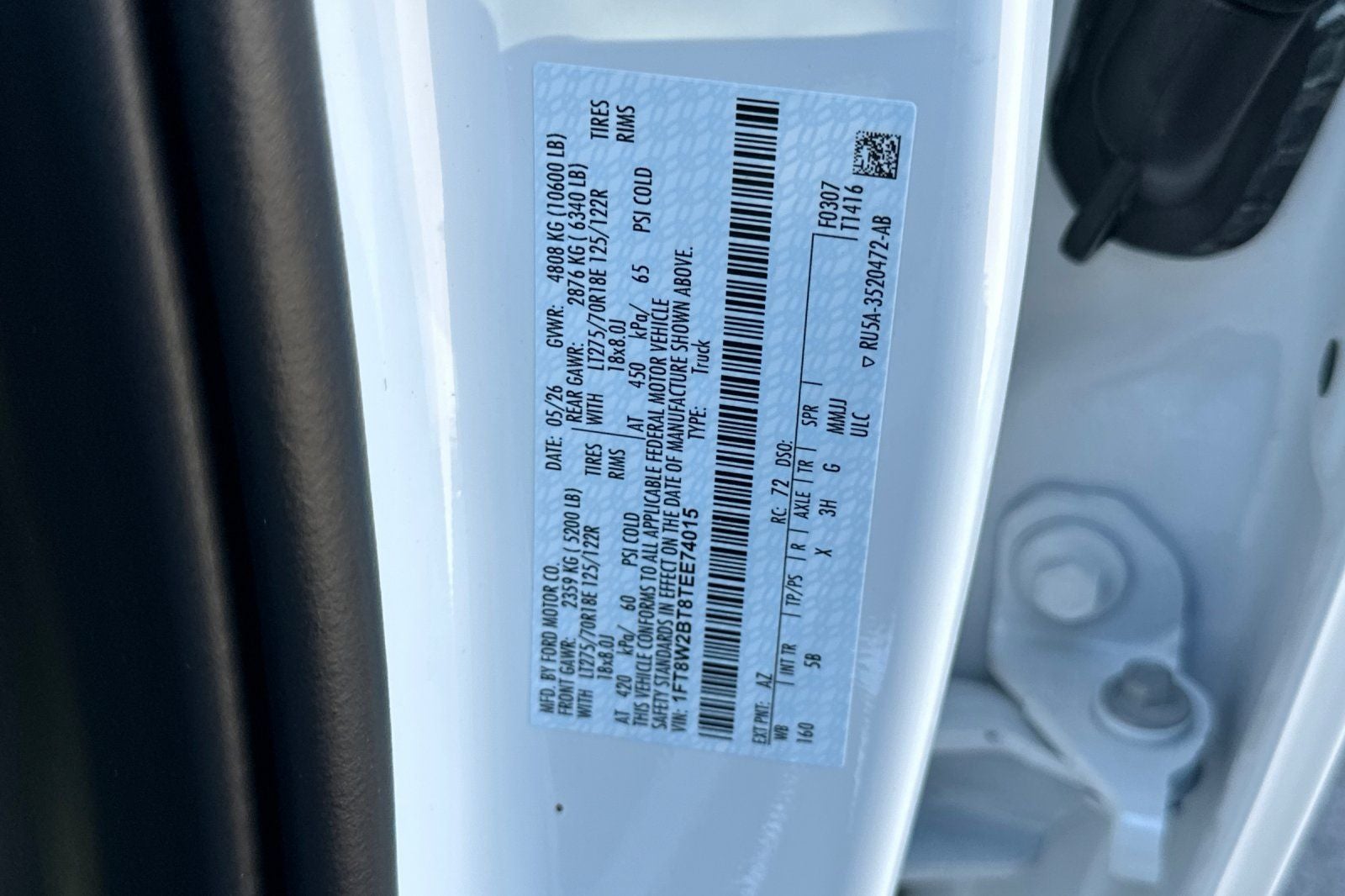 2026 Ford F-250SD Lariat 160 WB