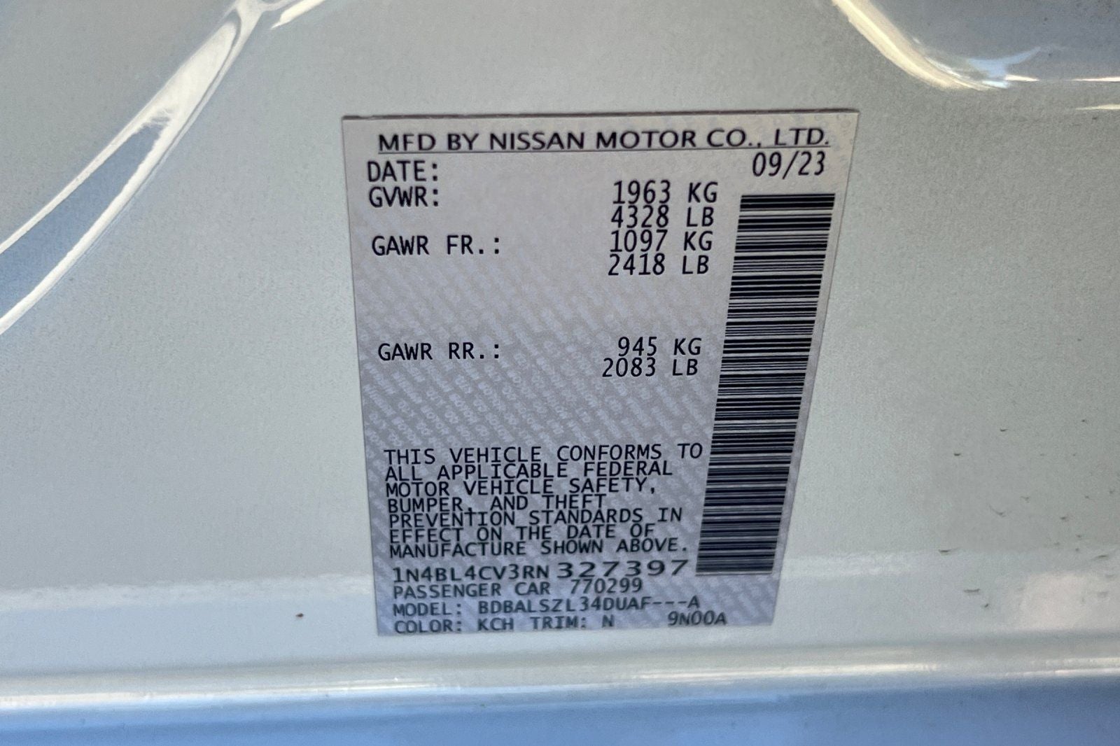 2024 Nissan Altima 2.5 SR