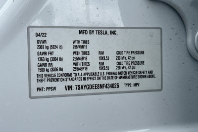 2022 Tesla Model Y Long Range