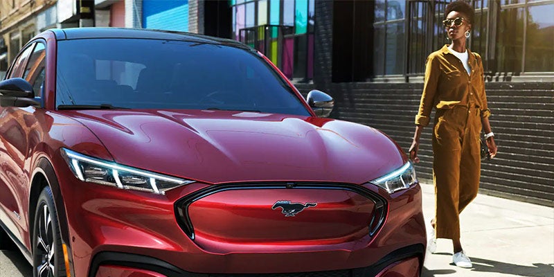 red 2021 Ford Mach-E img