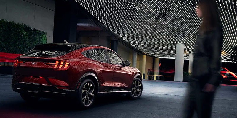 Backside view of 2021 Ford Mach-E
