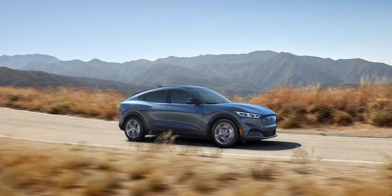 2021 Ford Mach-E running on road img