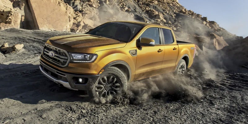 2022 Ford Ranger climbing
