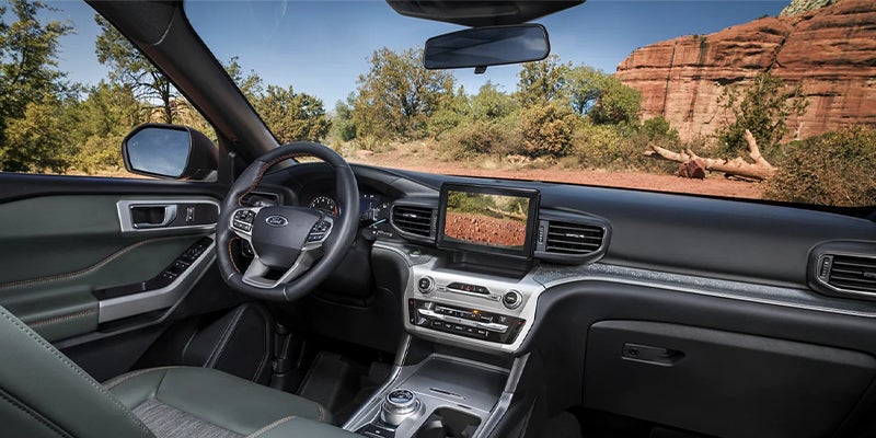 Interior of 2023 Ford Explorer