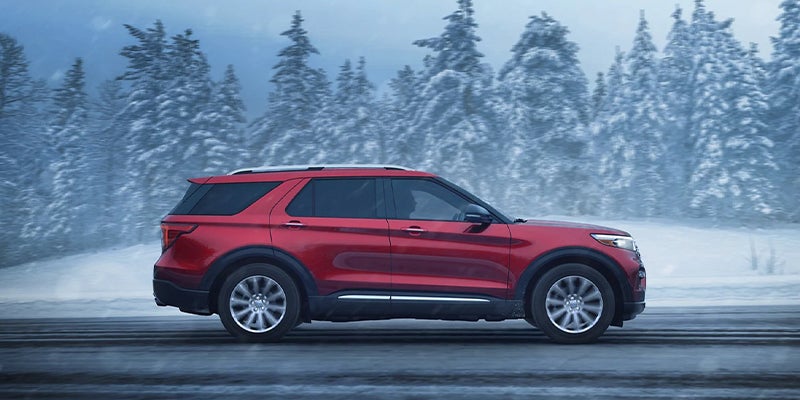 Red 2023 Ford Explorer