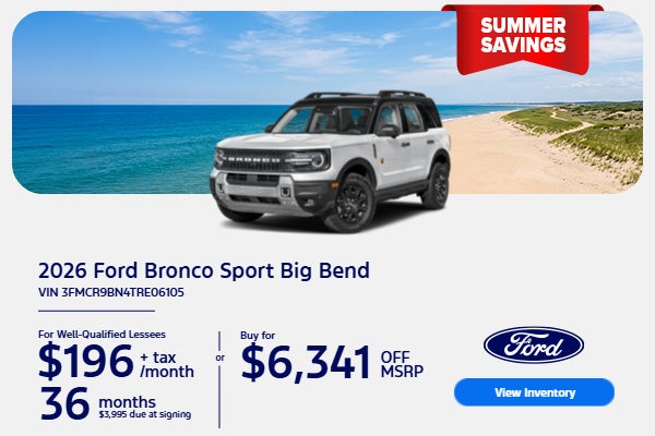 2026 FORD BRONCO SPORT BIG BEND