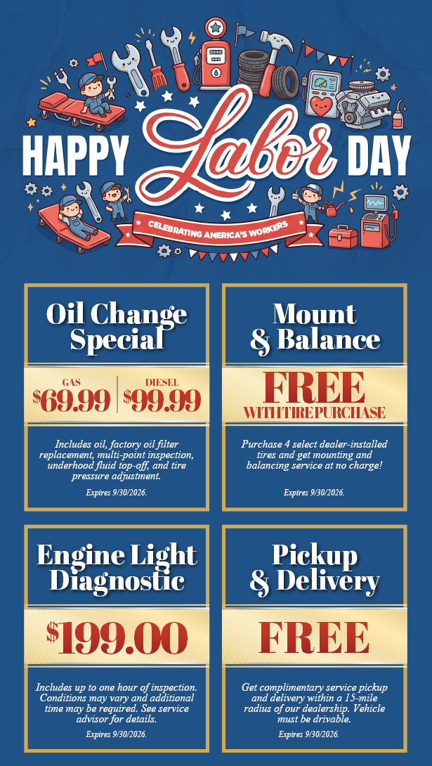 Labor Day Ford Service Specials