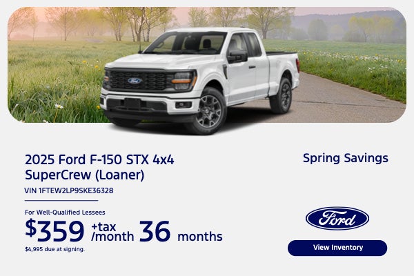 2025 Ford F-150 STX 4x4 SuperCrew (Loaner)